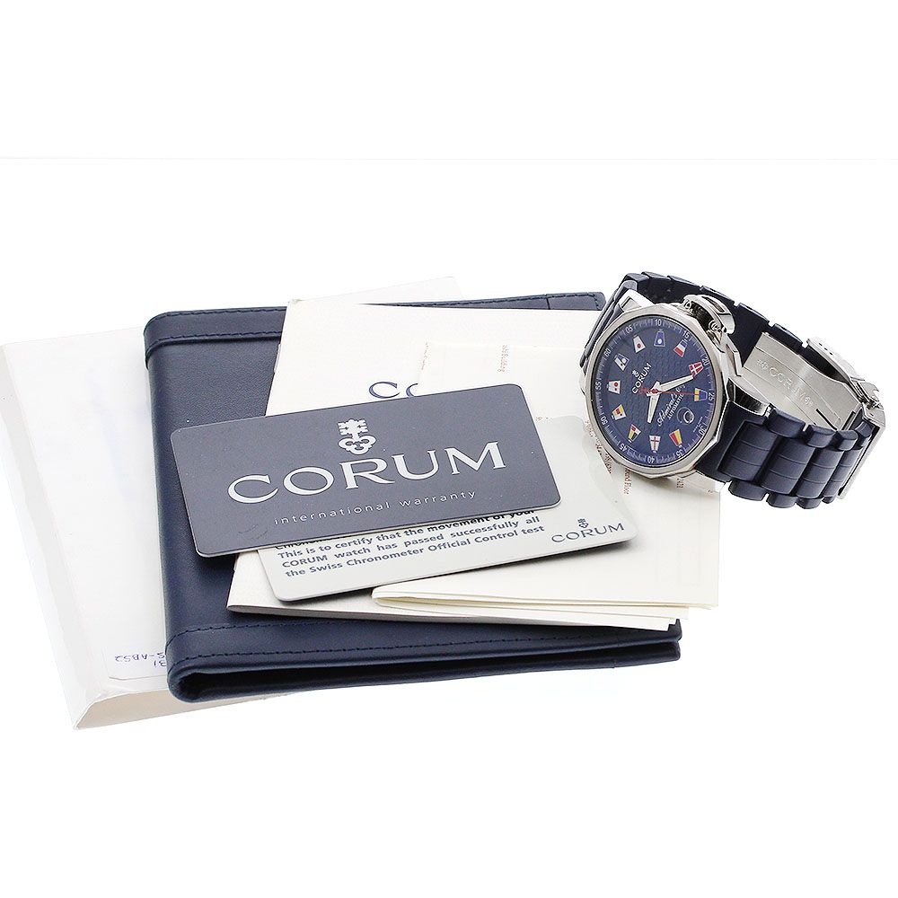 コルム CORUM 082 833 20 アドミラルズカップ トロフィー41 デイト 自動巻き メンズ 保証書付き_912018