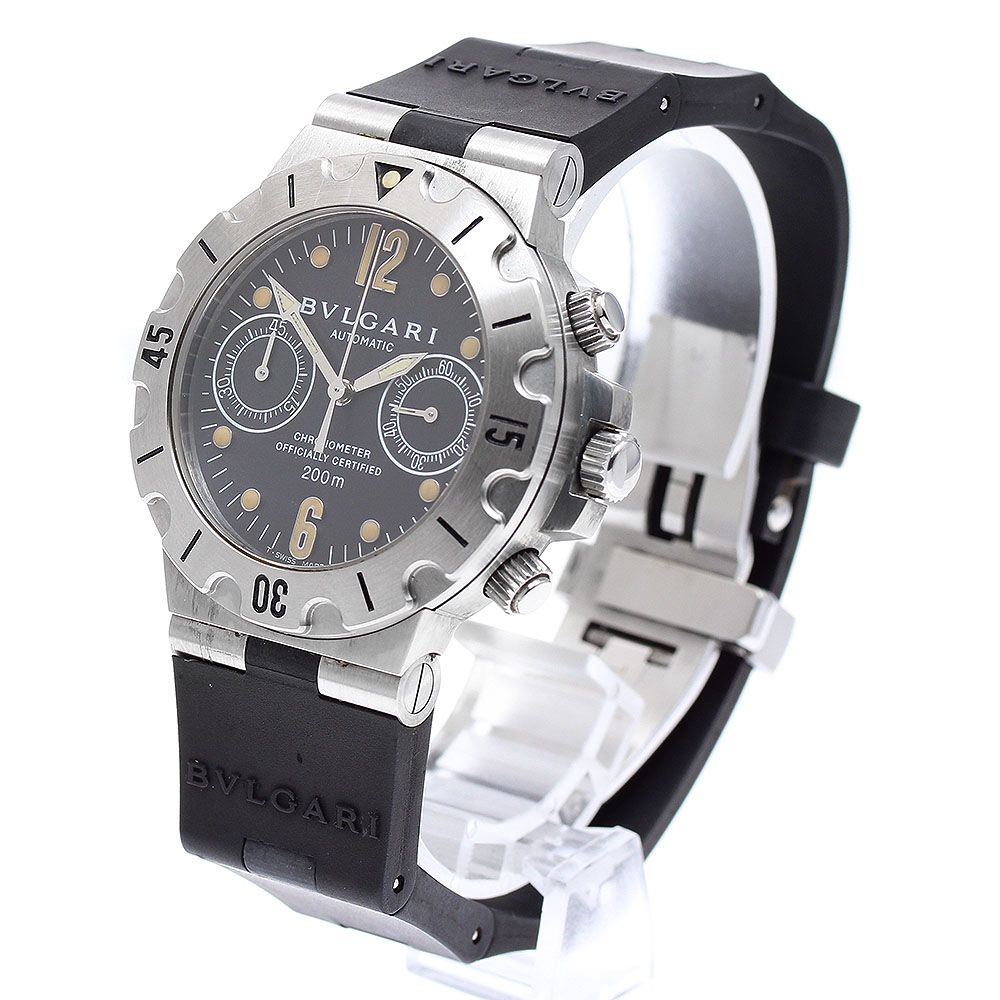 ブルガリ BVLGARI SCB38S ディアゴノ スクーバ クロノグラフ 自動巻き
