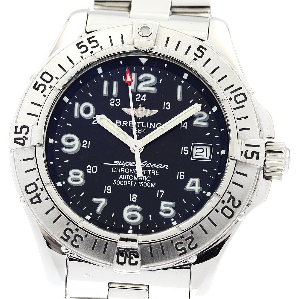 ブライトリング BREITLING A17360 スーパーオーシャン デイト 自動巻き メンズ_916596