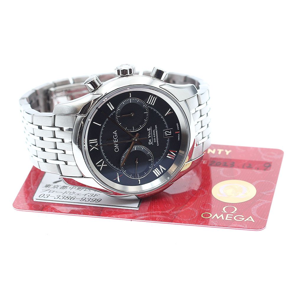 オメガ OMEGA 431.10.42.51.01.001 デビル コーアクシャル クロノグラフ 自動巻き メンズ保証書付き_919091