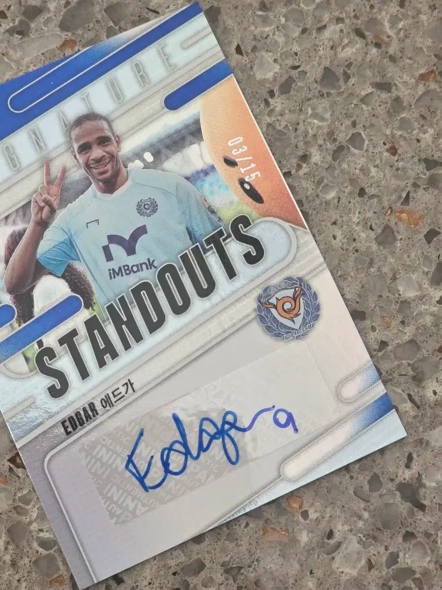 パニーニ アブソルート 大邱FC エドガー 15 ブルー サインカード