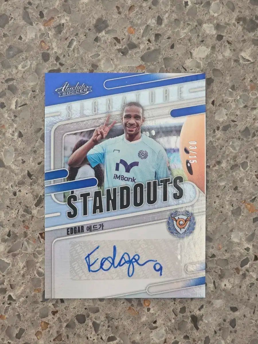 パニーニ アブソルート 大邱FC エドガー 15 ブルー サインカード