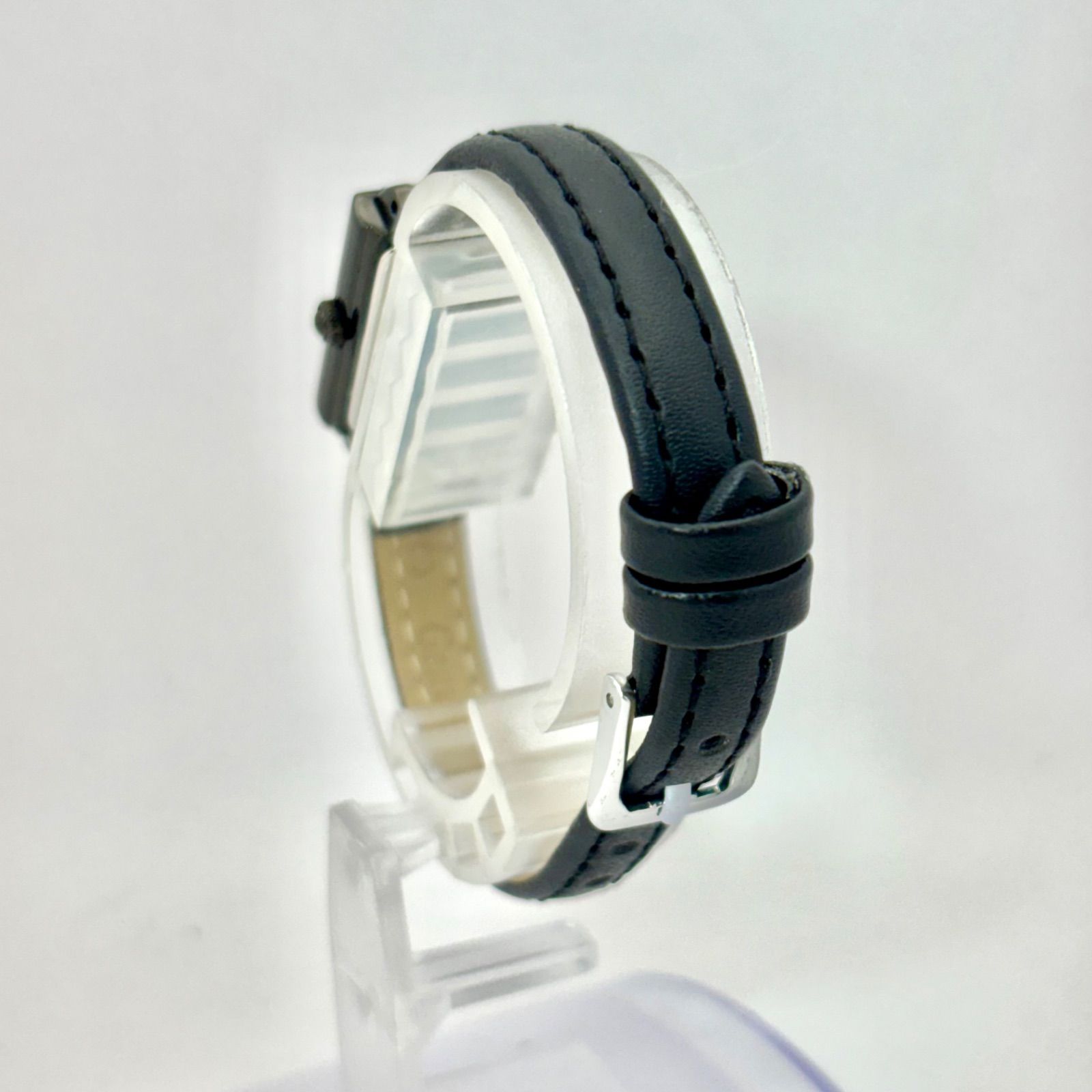 脈動する 電池 SEIKO セイコー WIRED ワイアード レディース 腕時計 スクエア ブラック カットガラス 1N01-0PY0 ベルト