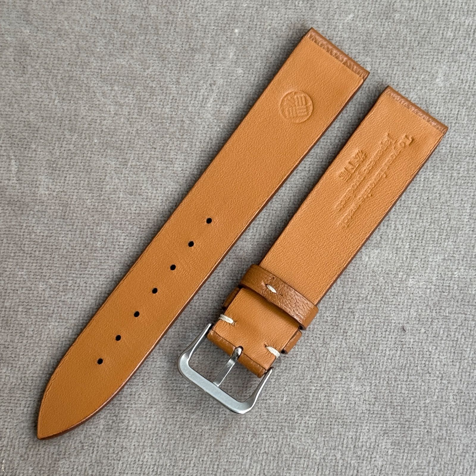  フレンチゴート ブラウン 17 16 mm 松下庵 レザーベルト 時計