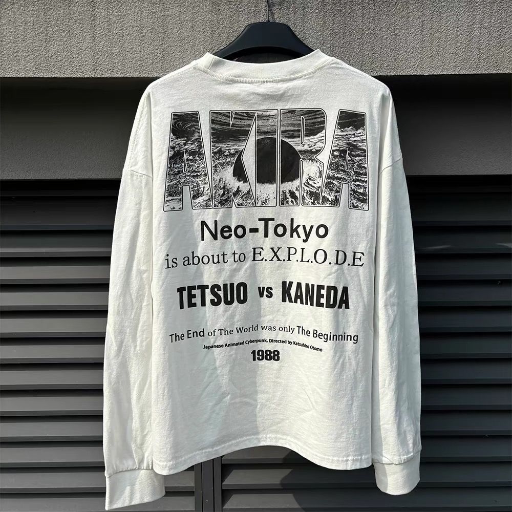 プリントTシャツ】AKIRA アキラ 1988年 アメカジ風 メンズ長袖Tシャツ