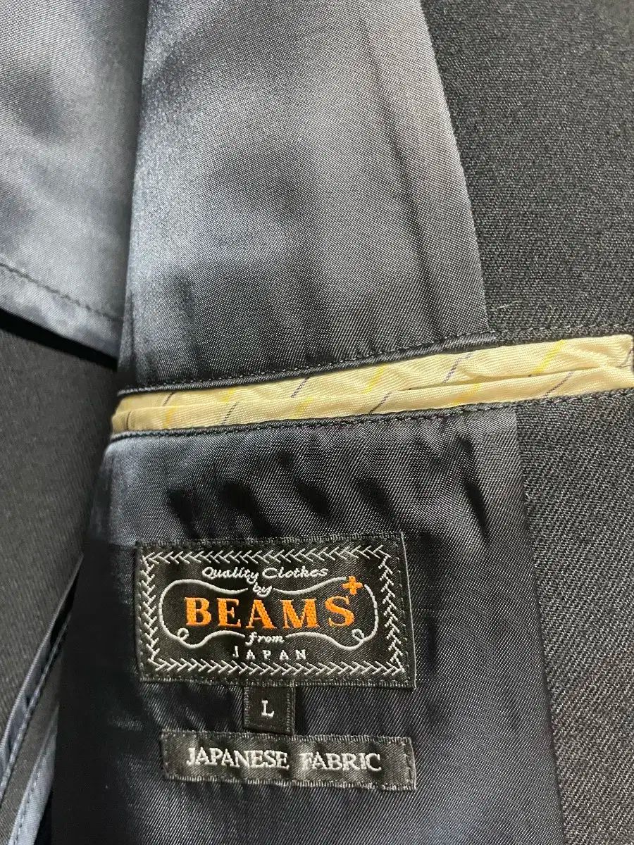 BEAMS PLUS ゴールド ブレーザー ネイビー COLOR L
