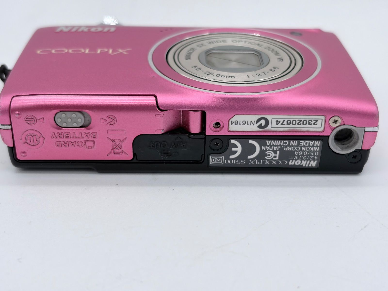 ジャンク】Nikon COOLPIX S5100 ピンク 動作未確認 デジカメ コンデジ