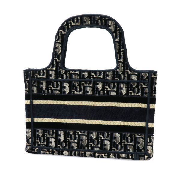 クリスチャン ディオール Dior Book Tote バッグ ミニ ベルベット Aランク