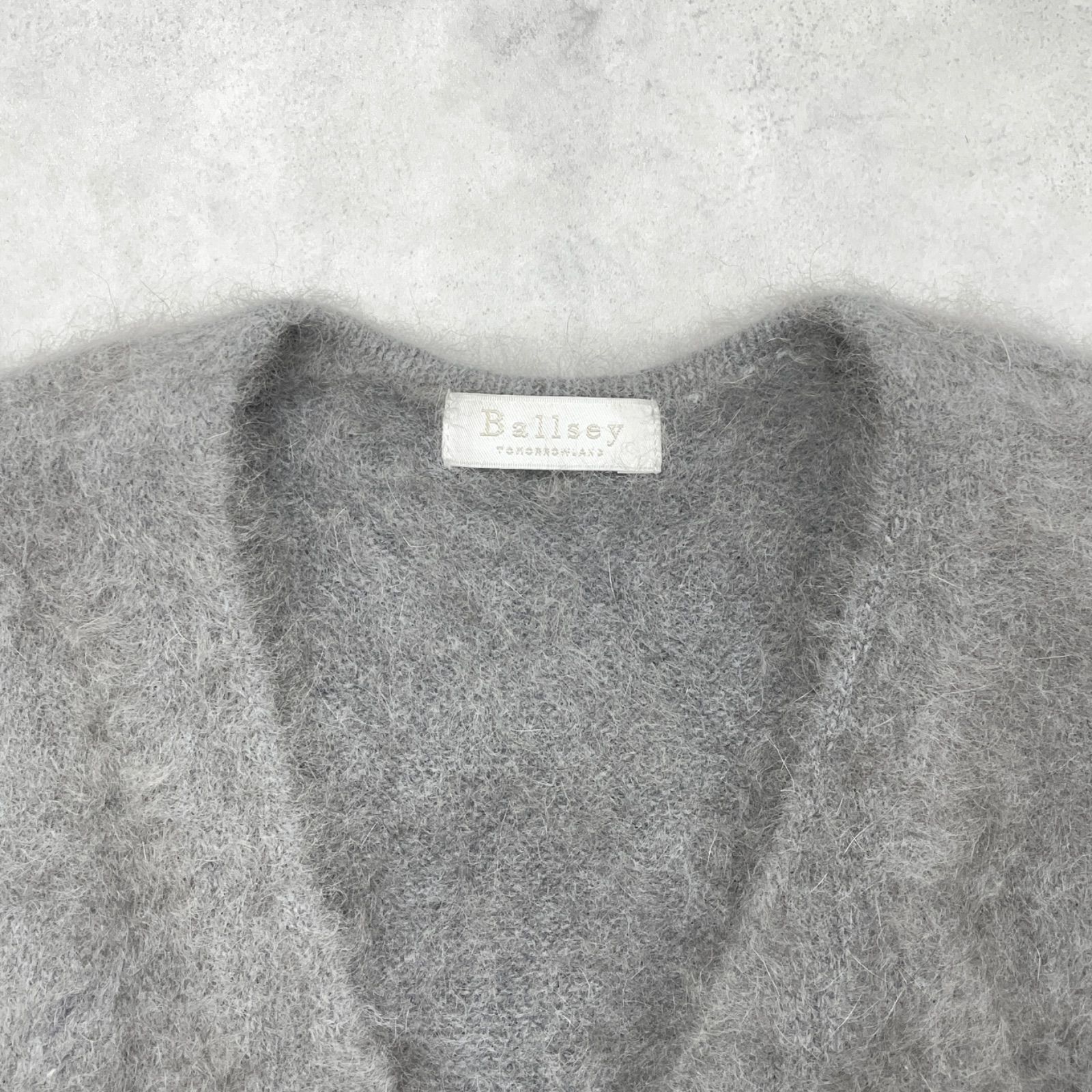 フラッフィーヤーンフロントオープンジレ ニットベスト