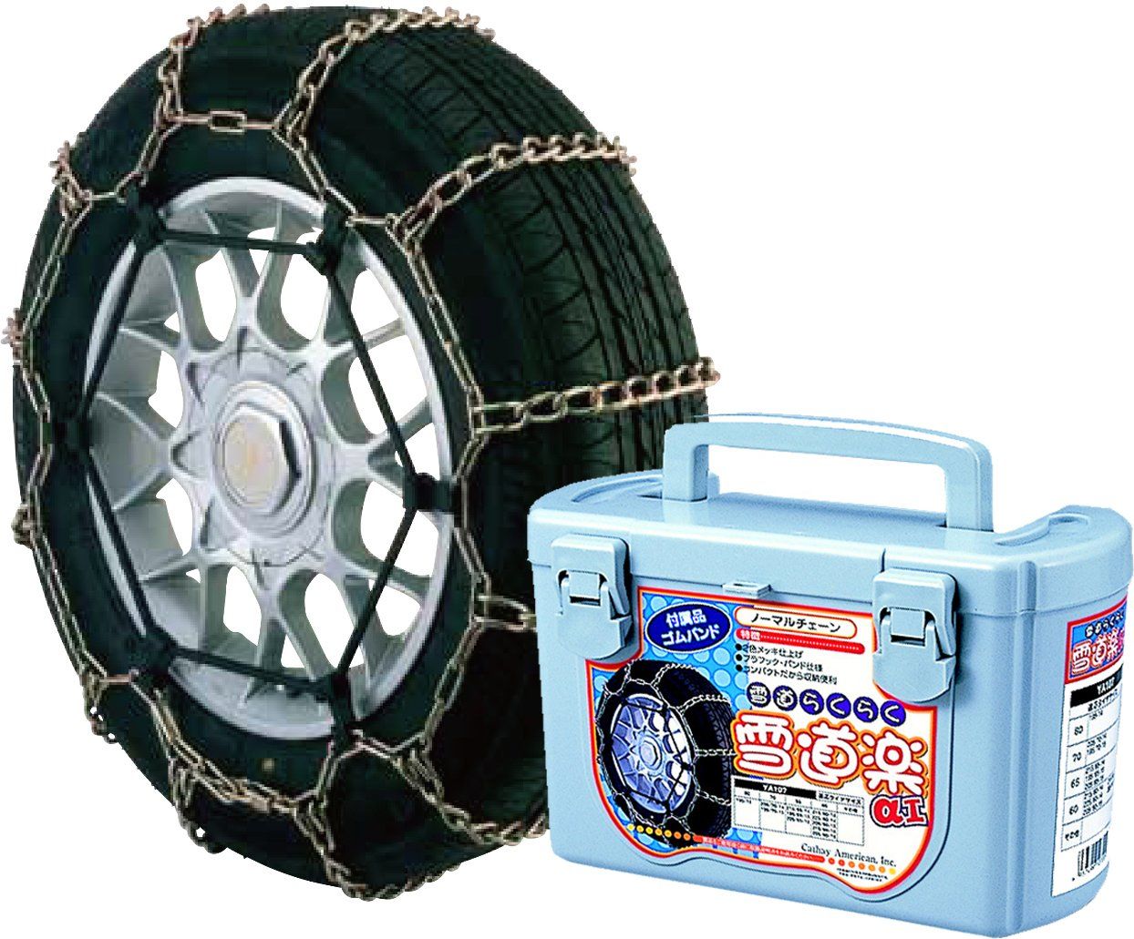 商品 エフ イー シー FEC 金属タイヤチェーン 雪道楽 α1 ラダー型 YA 102