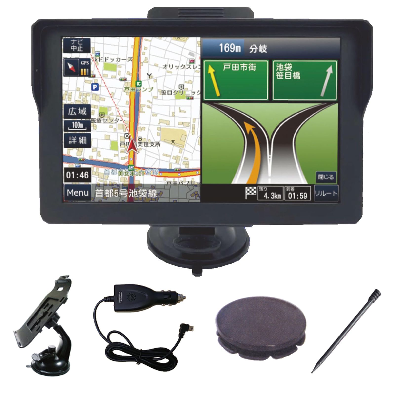 商品 ODP 7インチ 2025最新地図 カーナビ ワンセグ 3年無料更新付き 最新2025地図搭載ナビゲーション OpenStreetMap製地図 オービス警告 GPS高精度測位 SBAS WAAS星基 化 安全運転アシスト タッチパネル 車用ナビ