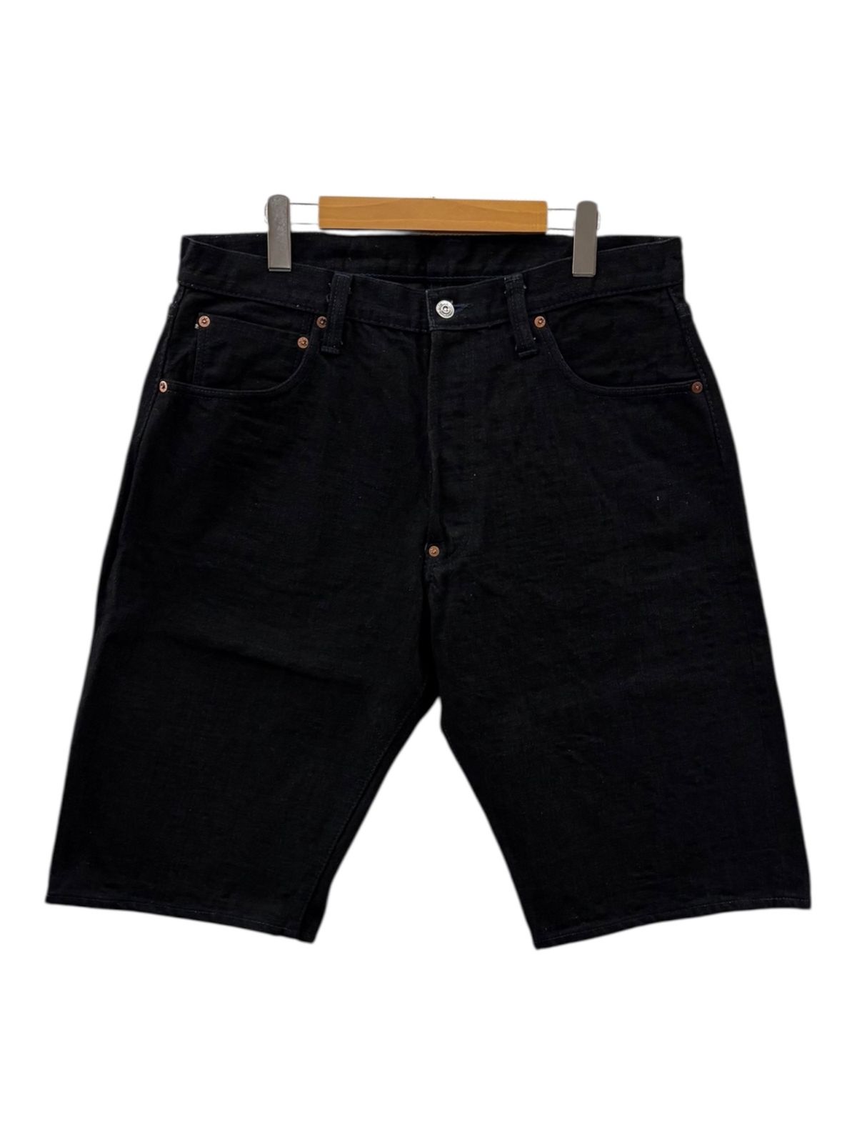 SAMURAI JEANS サムライジーンズ デニム ハーフパンツ ショートパンツ S 310 SP 16 38 ブラック メンズ 078