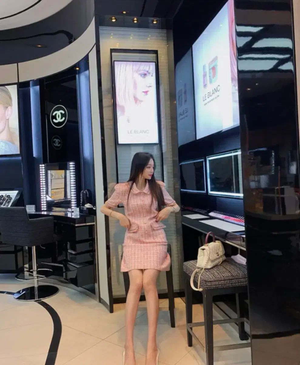 パールツイードドレス