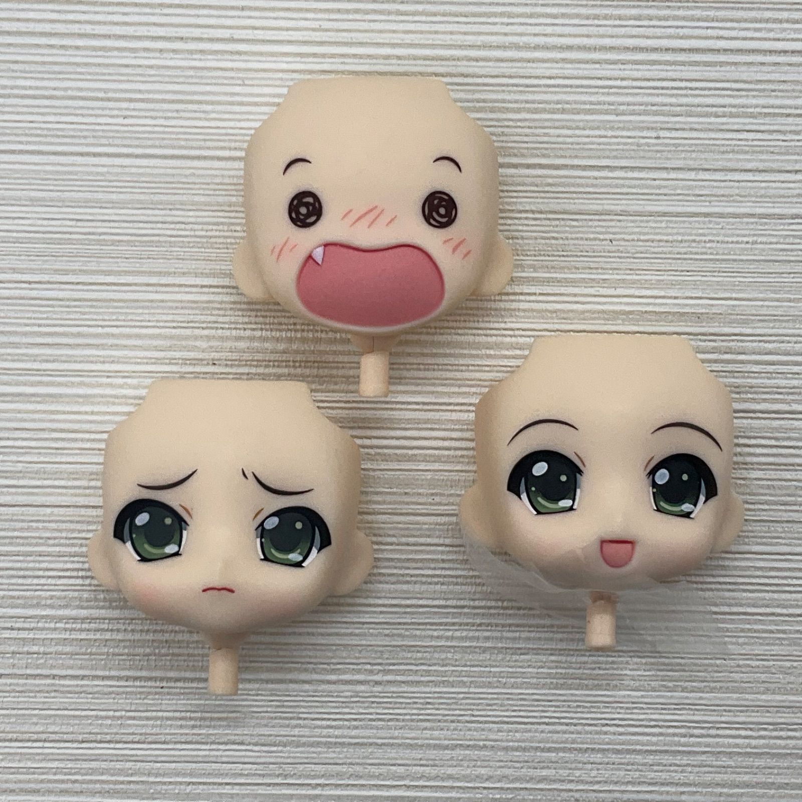 現状品 ねんどろいど 湯音 顔パーツ フェイスパーツ 笑顔 困惑顔 