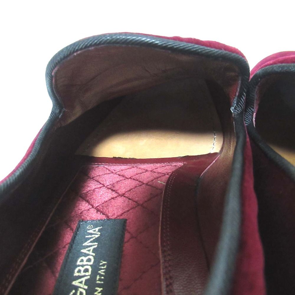 美品 DOLCE&GABBANA ドルチェ&ガッバーナ ベロア オペラシューズ  