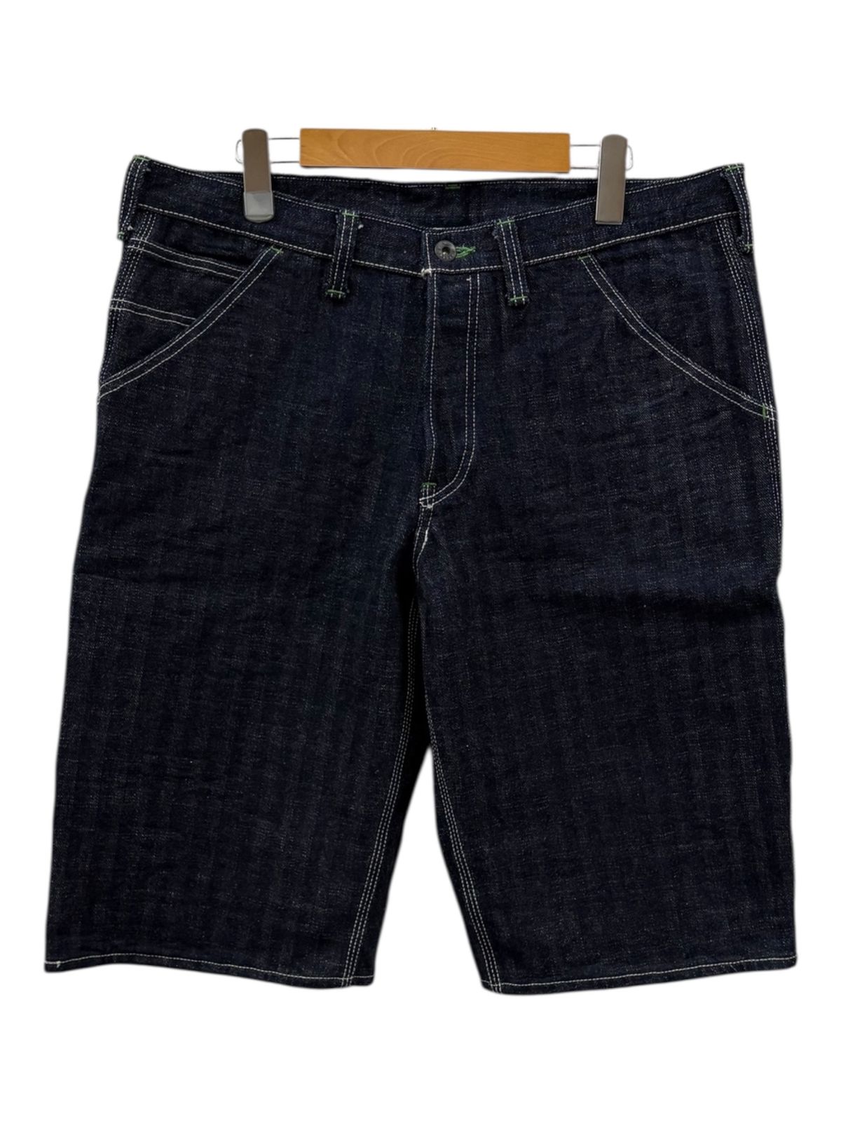 SAMURAI JEANS サムライジーンズ サムライ自動車倶楽部 17オンスヘリンボンデニム ショートパンツ ハーフパンツ SM155DX-P 38 インディゴ メンズ 078