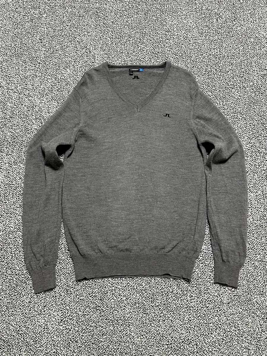 J.LINDEBERG J.リンドバーグ Vネック ニット ゴルフ グレー