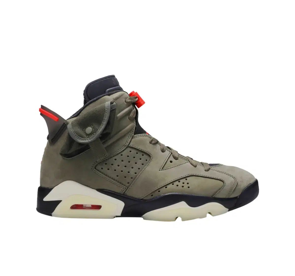 260 ジョーダン6 x トラヴィススコット レトロ オリーブ