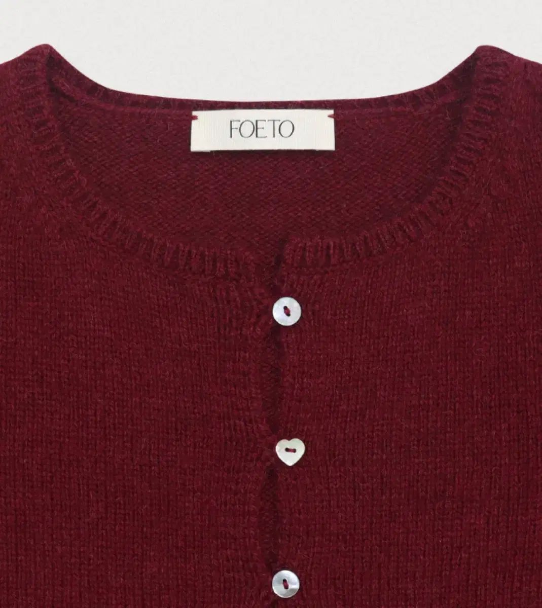  ポエト アルパカカーディガン バーガンディ 長袖 カーディガン ボレロ アンサンブル