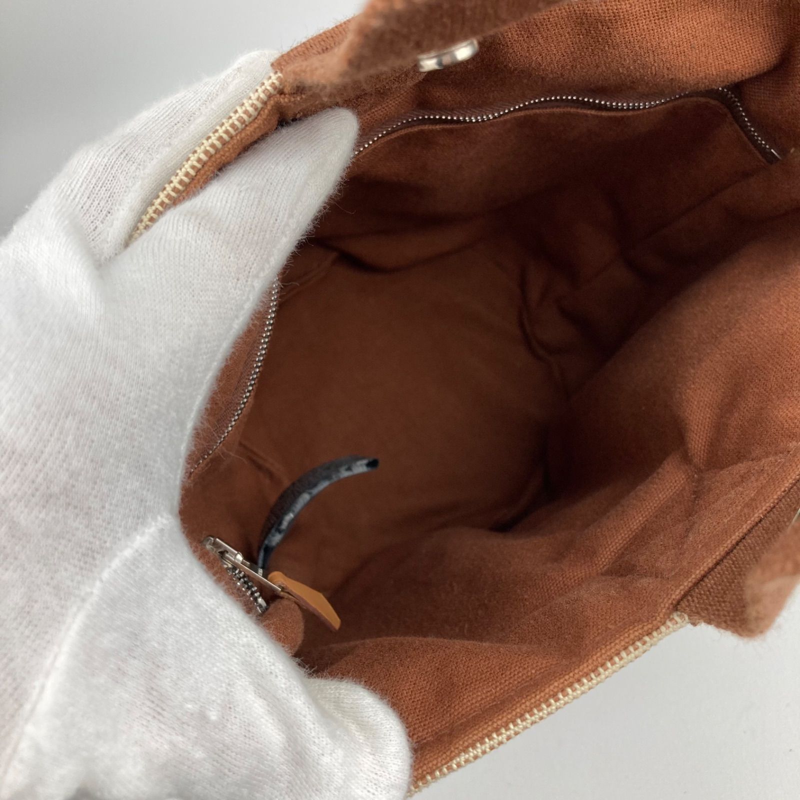 最終値下げ】HERMES エルメス サクソーPM ハンドバッグ キャンバス 