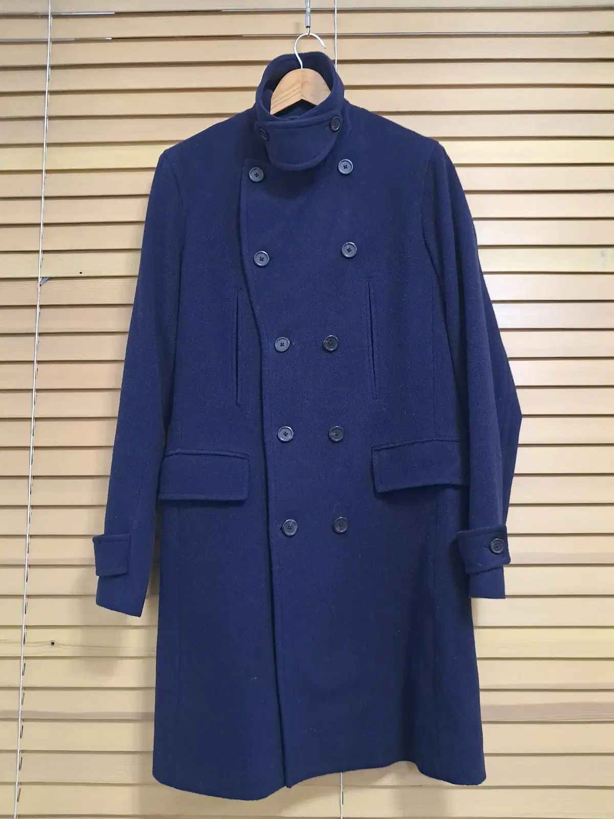 セオリー メンズ ベーシック ウール ダブルコート Sサイズ