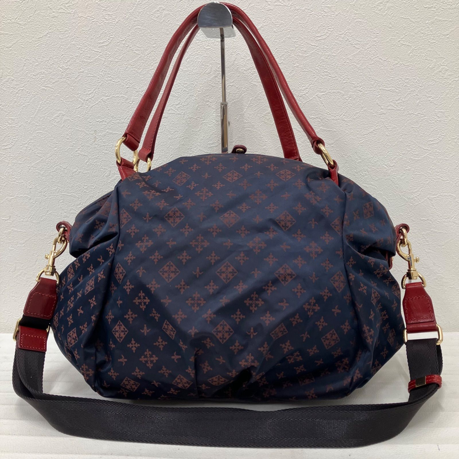 美品】ラシット 2way ショルダーバッグ ネイビー 斜めがけ 日本製 楽天