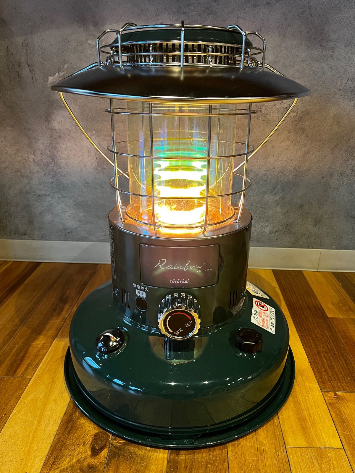 収納バッグ付 TOYOTOMI トヨトミ レインボー ストーブ RL-250 グリーン SNOWPEAK 収納バッグ付 灯油ストーブ 冬キャンプ 雪中キャンプ
