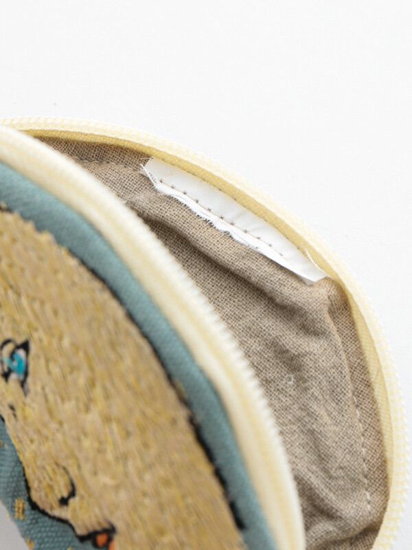 新品　COTTAGE　ムーン 刺繍 ポーチ　月　ユニバース ムーン刺繍ポーチ【coco vintage】 - メルカリ