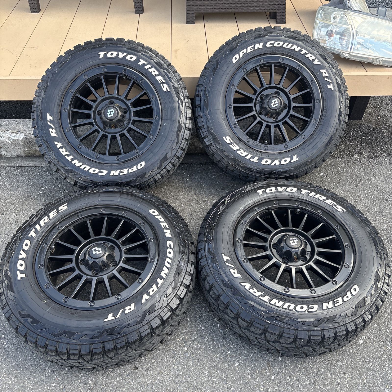 バリ溝 オフビート OSG Next Gen 225 70 R 16 オープンカントリーR T 社外ホイールタイヤセット ホワイトレター