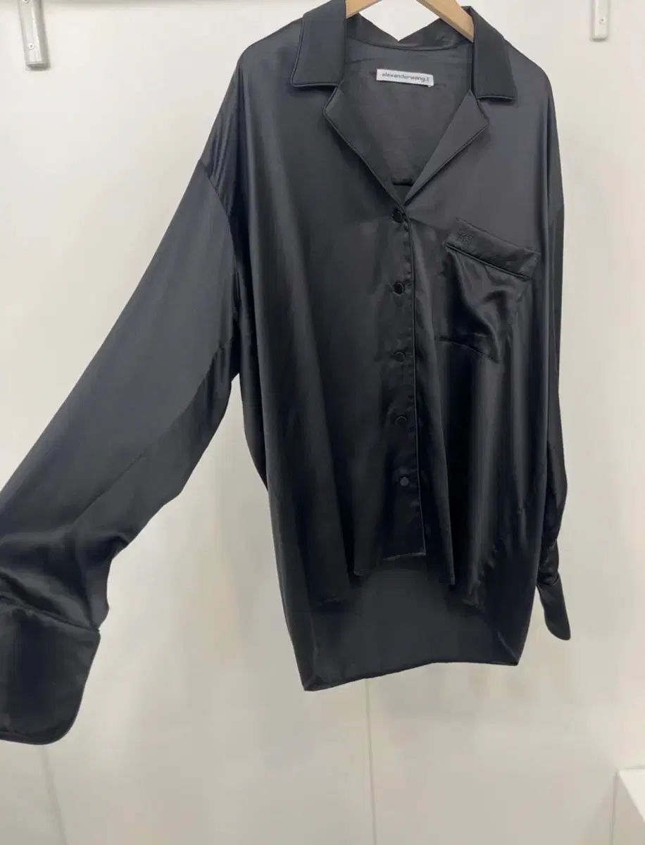 Alexander Wang ブラック シルク シャツ