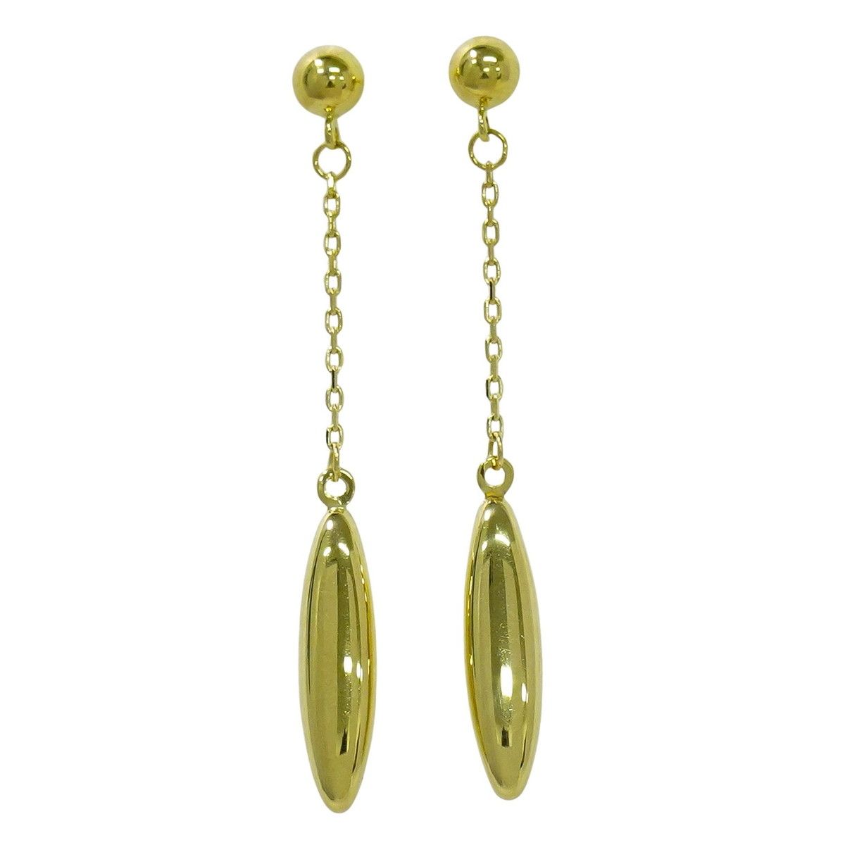 本物 K18 YG さがり ピアス イエローゴールド ジュエリー フォロー割