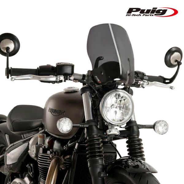 Puig 9437F NEW GENERATION WINDSHIELD TOURING [DARK SMOKE] TRIUMPH BONNEVILLE BOBBER (17-20) プーチ スクリーン カウル