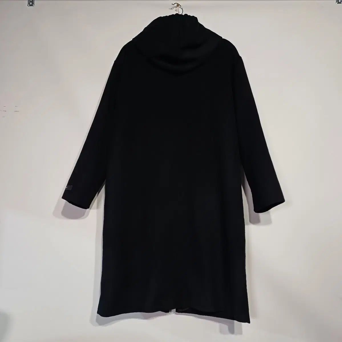 ブラック フード ロング コート 95 100 サイズ 冬 511152