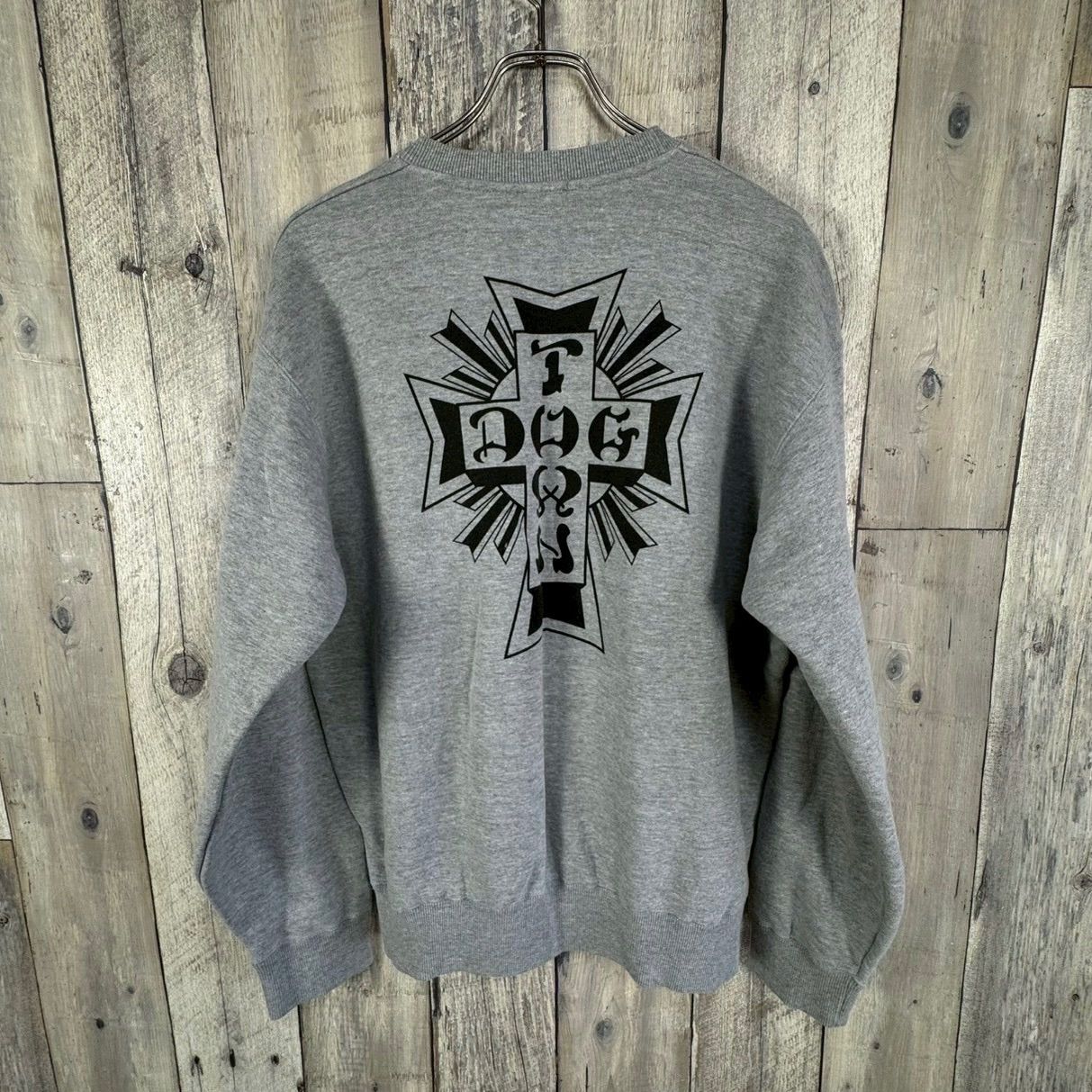 Dogtown ドッグタウン 両面プリント スウェット トレーナー Black DOG