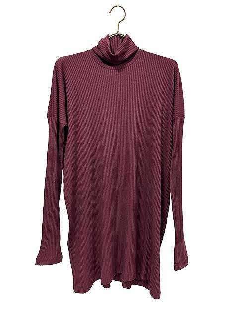 エムエム6 メゾン マルジェラ MM6 Maison Margiela ニット トップス ワインレッド Sサイズ レーヨン混_S13__セルモアから _s-0419-r13