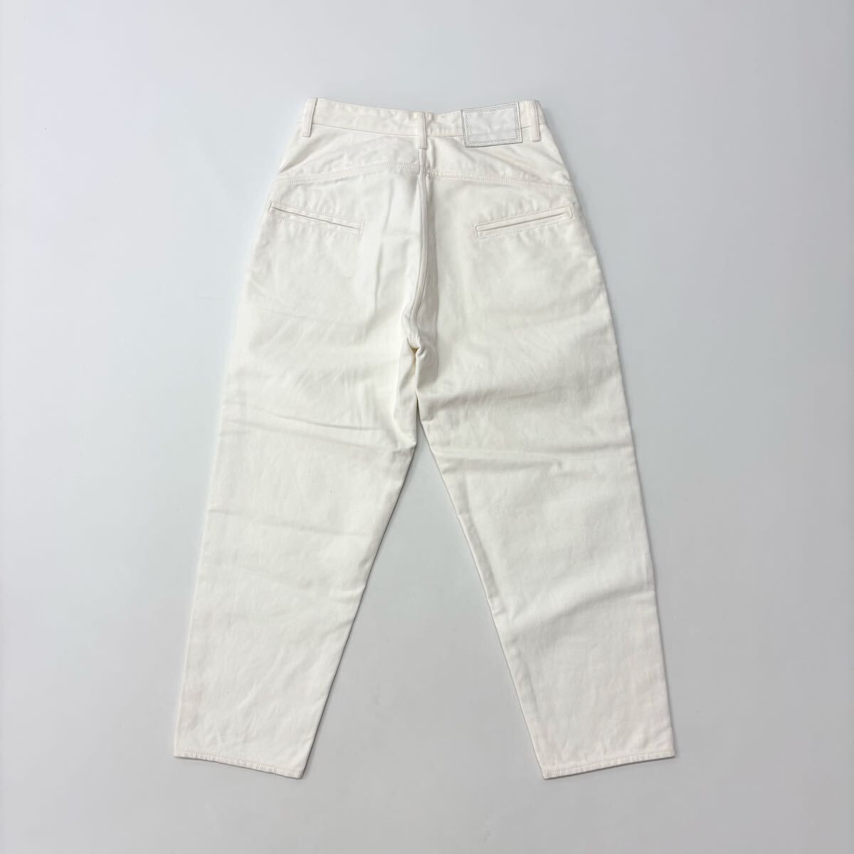 20aw 2020 mina perhonen ミナペルホネン fete フロッキー デニム パンツ MADE IN JAPAN オフホワイト 系 サイズ 36 711-0080