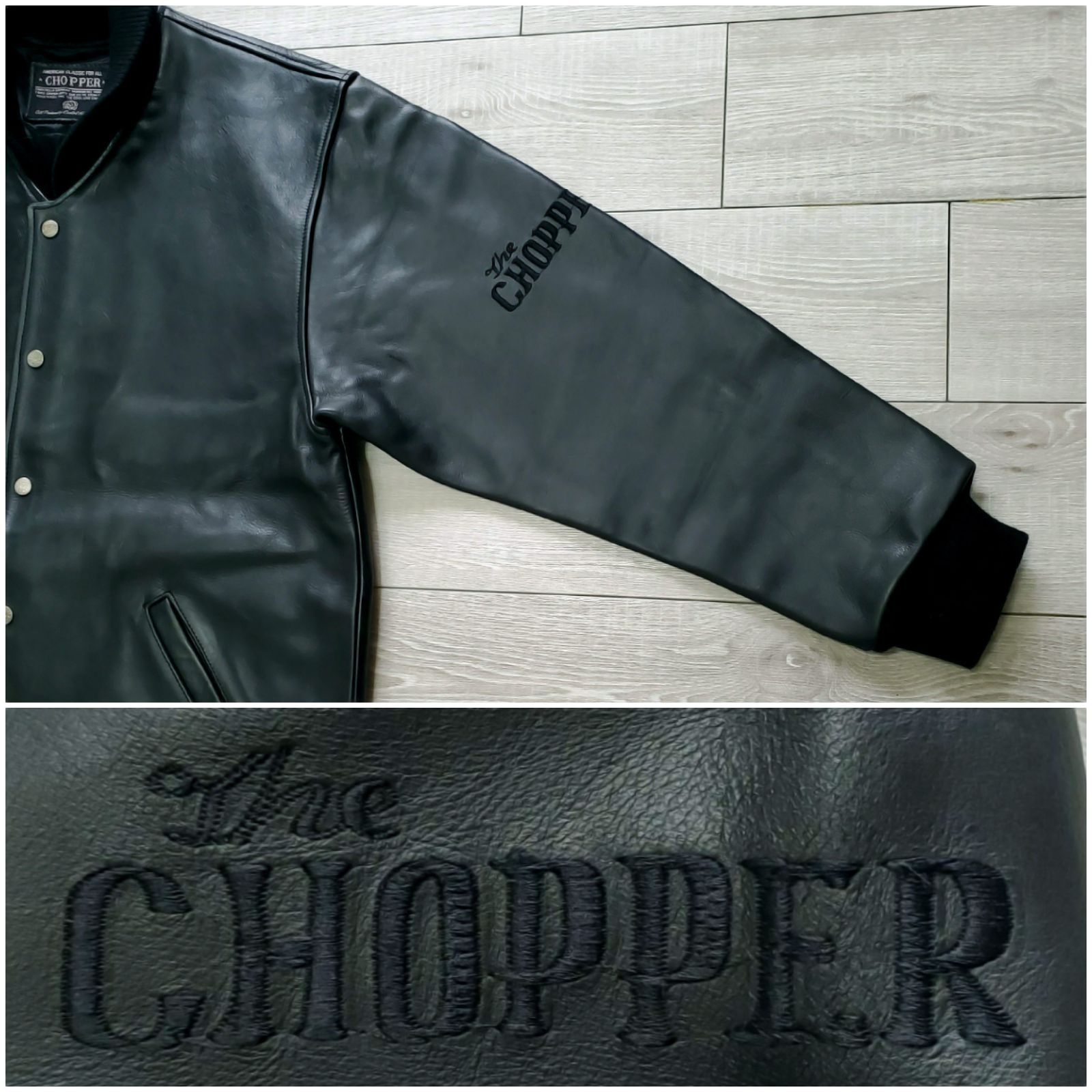 特注品エアブラシW革ジャン　COOLS　CHOPPER COOLS CHOPPERベスト 背中エアブラシ 特注品エアブラシW革ジャン