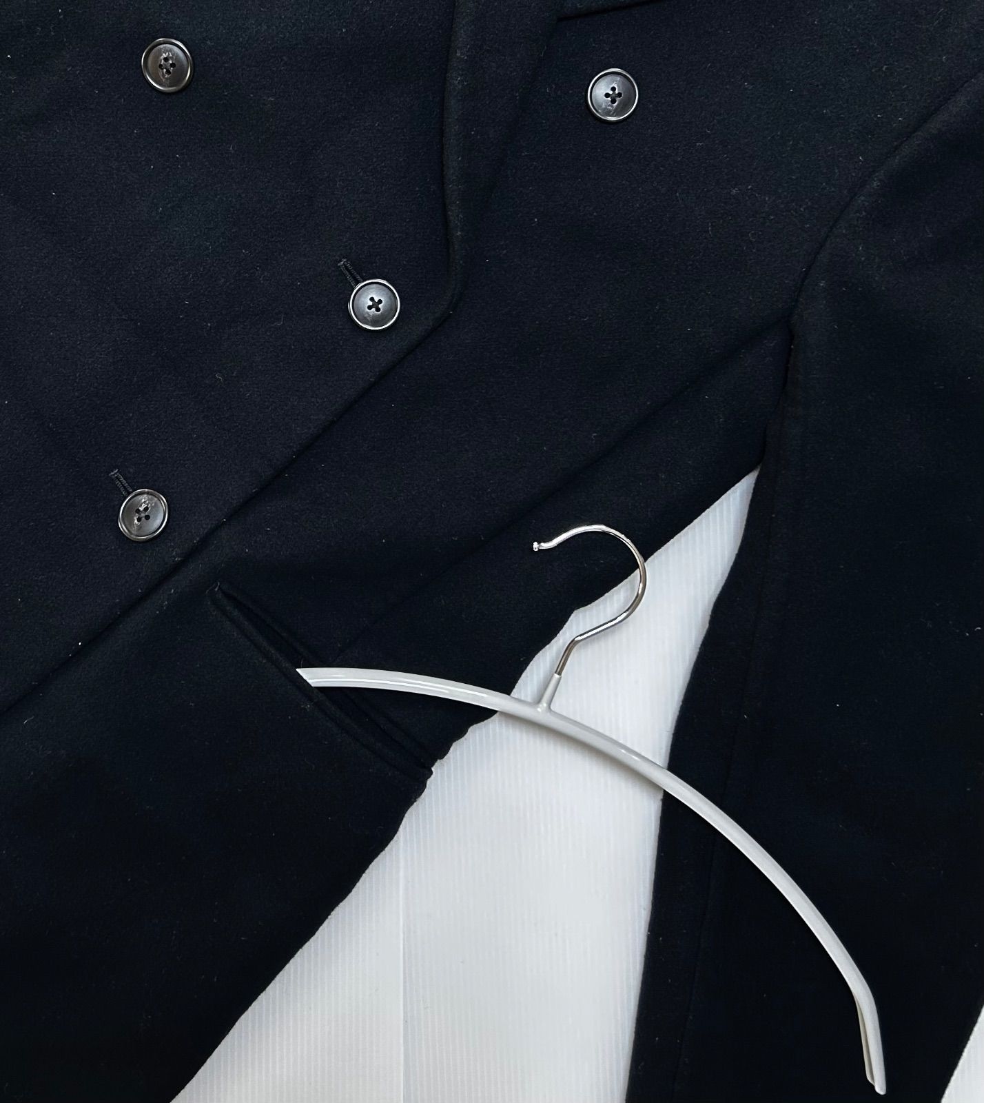 ユニクロ × ジル・サンダー ダブルフェイスダブルブレストコート