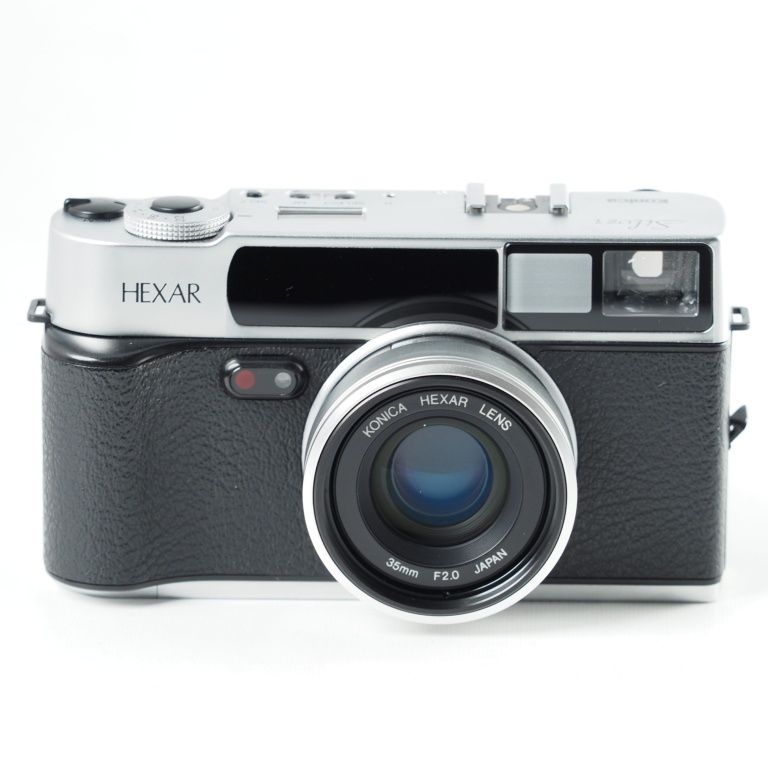KONICA コニカ HEXAR シルバー QD コンパクトフィルムカメラ クォーツデート 13882