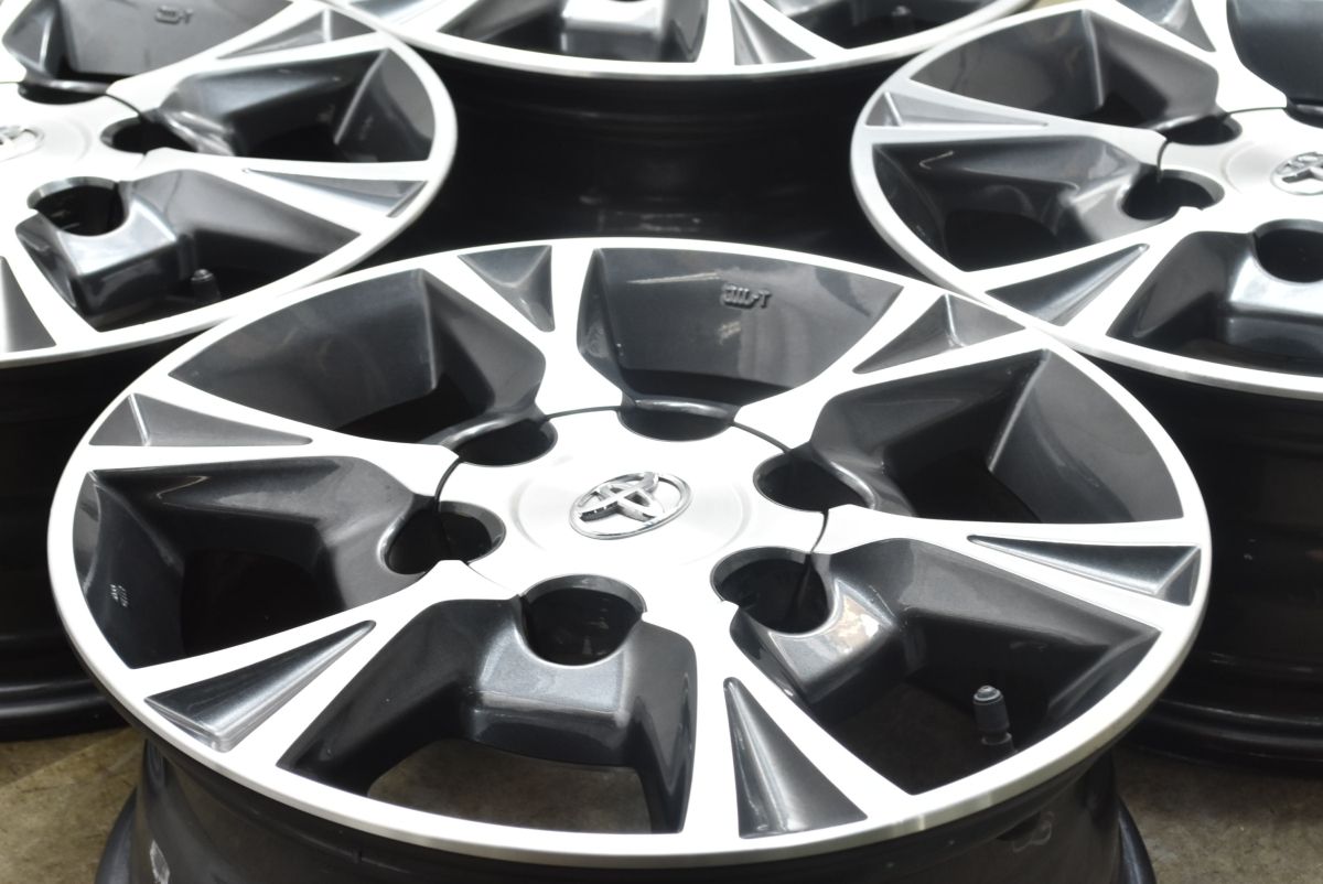 良好品 トヨタ 200系 ハイエース 15 in 6 J 35 PCD 139 7 アルミホイール4本セット レジアスエース スタッドレス 交換用