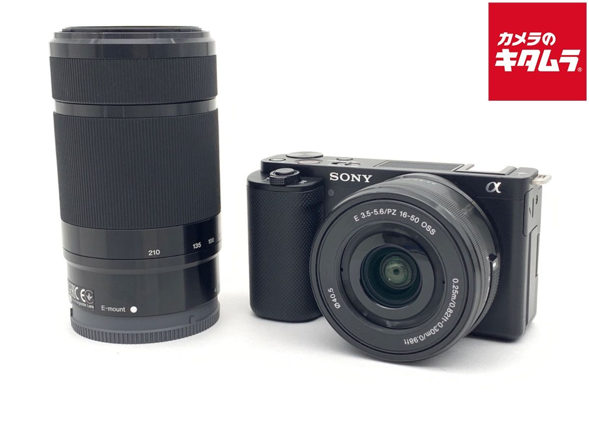 並品 ソニー VLOGCAM ZV-E10 ダブルズームレンズキット ブラック