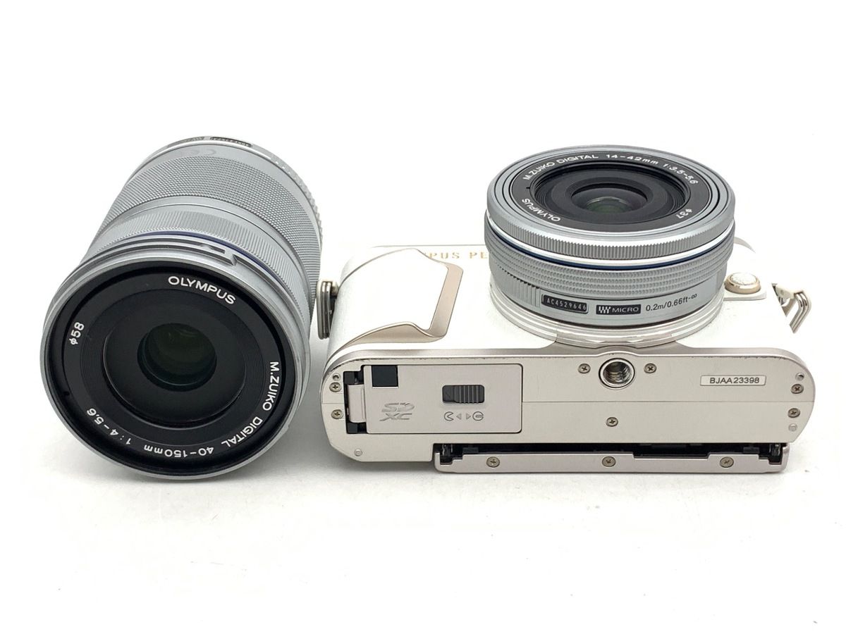  オリンパス PEN E PL 10 EZダブルズームキット ホワイト ミラーレス一眼 デジタルカメラ