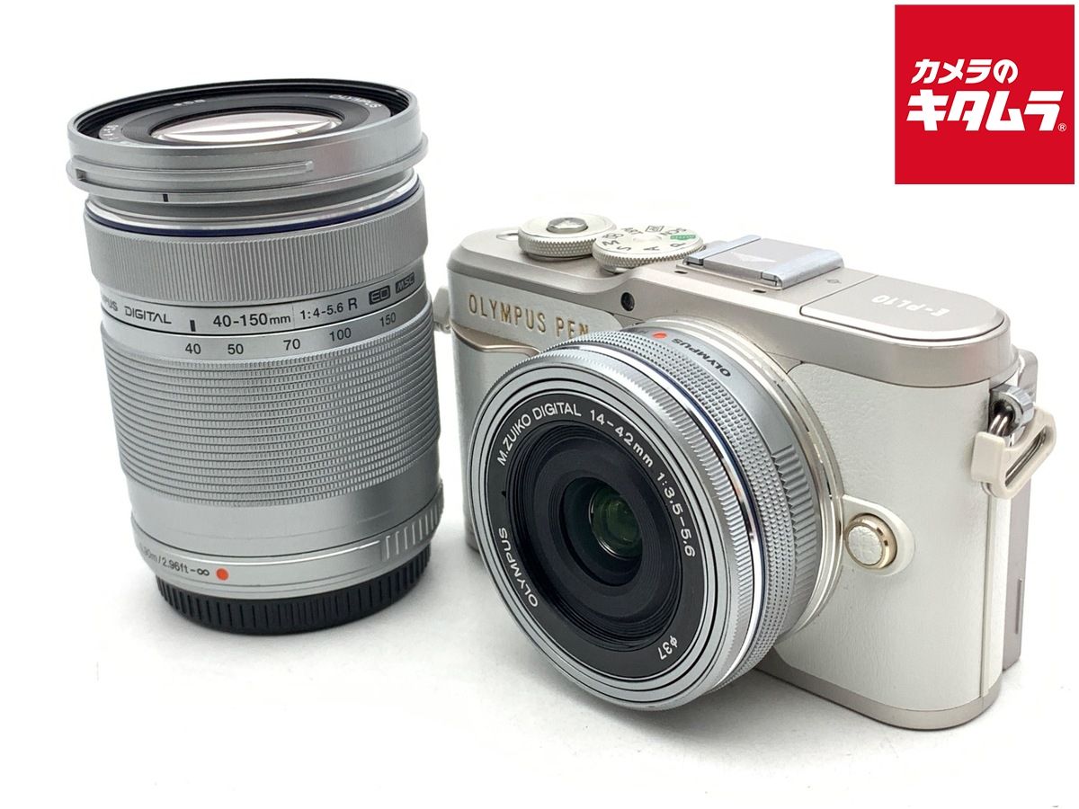 オリンパス PEN E-PL10 EZダブルズームキット ホワイト