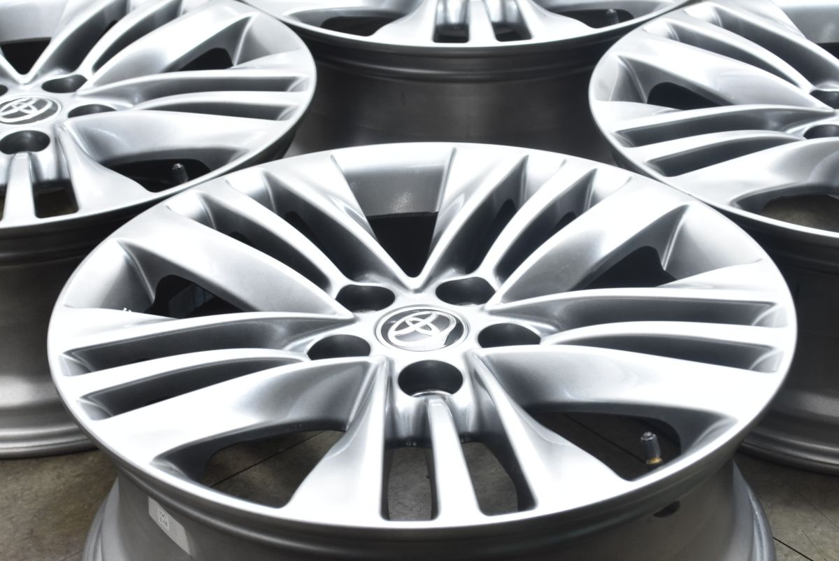 新車外し トヨタ 40 アルファード Zグレード 18 in 7 J PCD 120 4本 ヴェルファイア スーパークロームメタリック塗装 納車外し