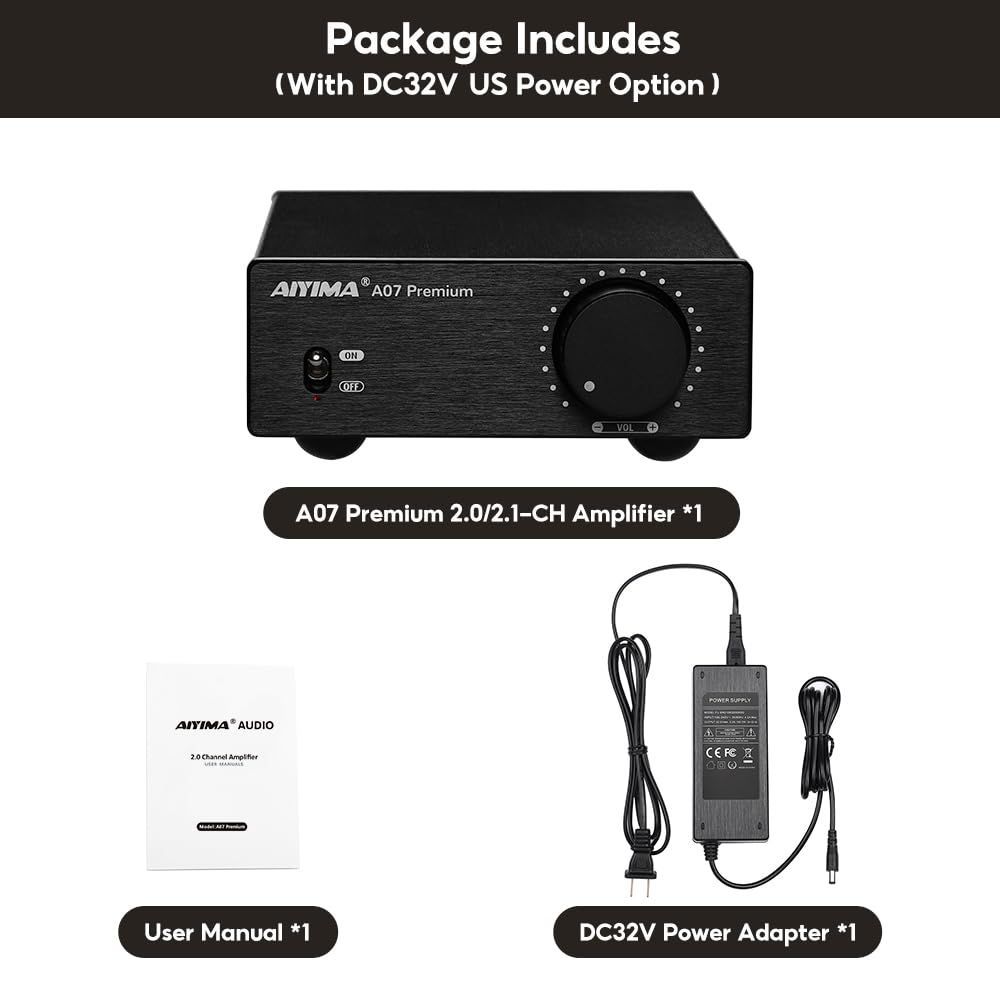 新着商品】AIYIMA A07 Premium TPA3255 パワーアンプ 300Wx2 D級