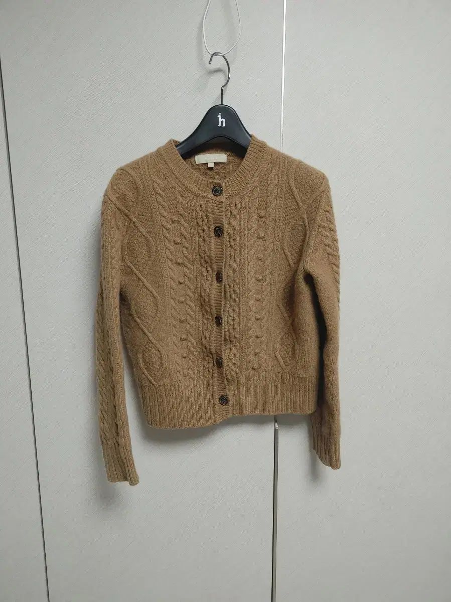 ビーンポールレディース ウールカシミア ケーブルカーディガン