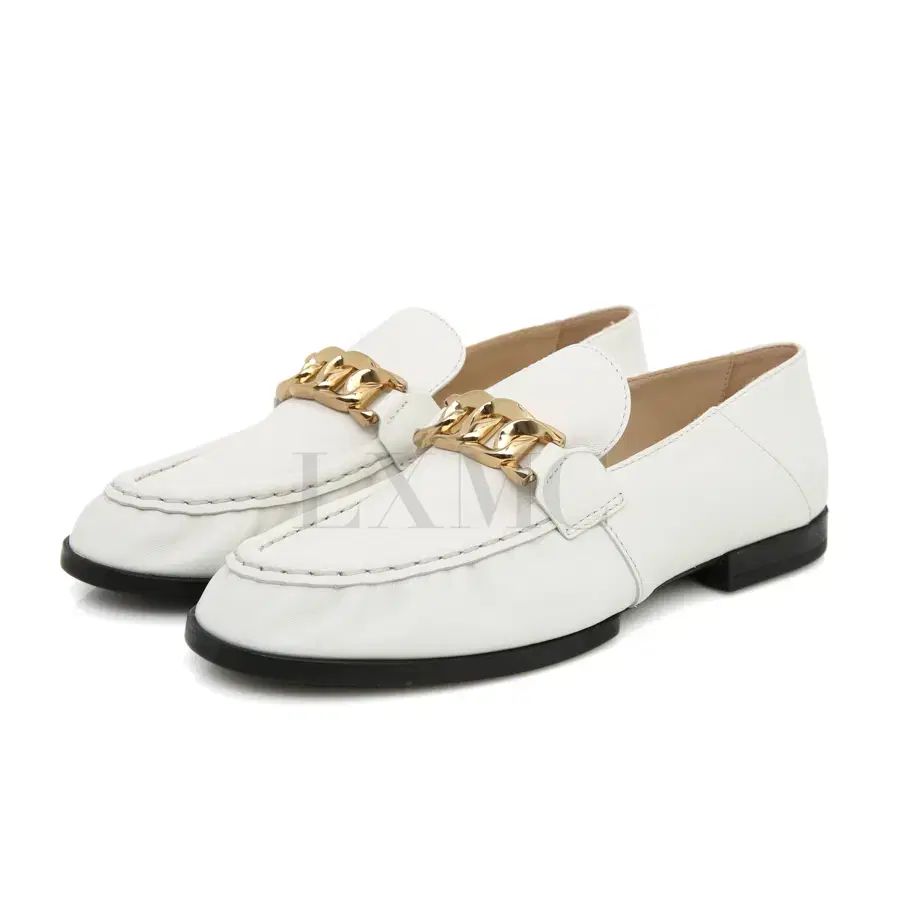 未使用級　TOD'S ゴンミーニ　チェーン　ドライビングシューズ 37 白 トッズ TOD'S シューズ ケイトゴンミーニ ドライビングシューズ