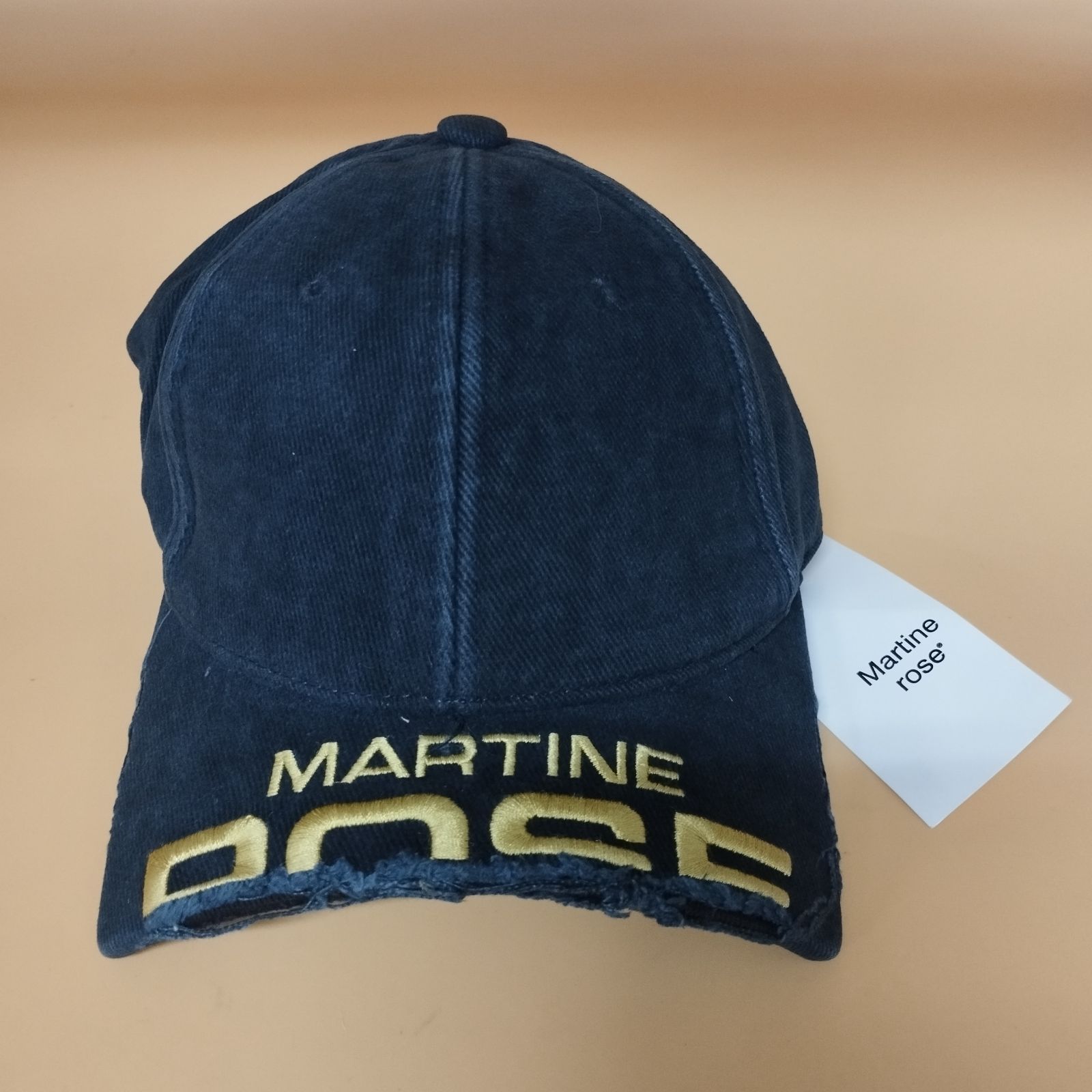 D8698 MARTINE ROSE CUT PEAK CAP ベースボールキャップ