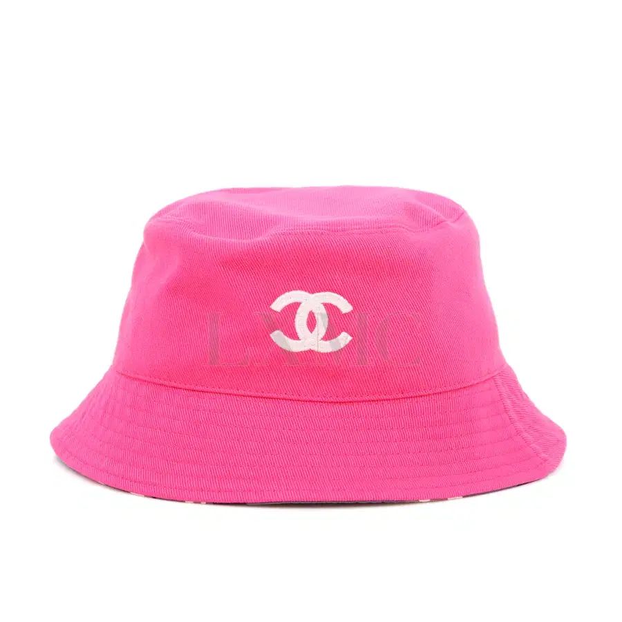 シャネル クローシュ CC ロゴ 帽子 ピンク バケットハット