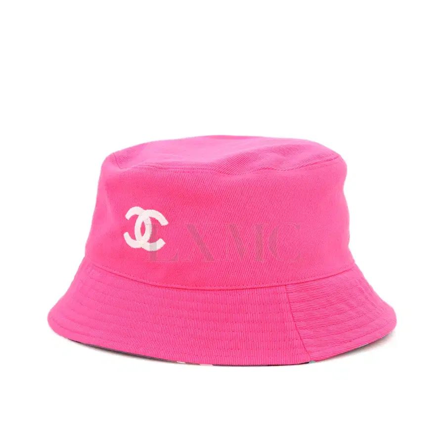 シャネル クローシュ CC ロゴ 帽子 ピンク バケットハット